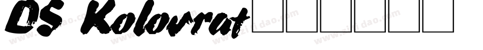 DS Kolovrat字体转换